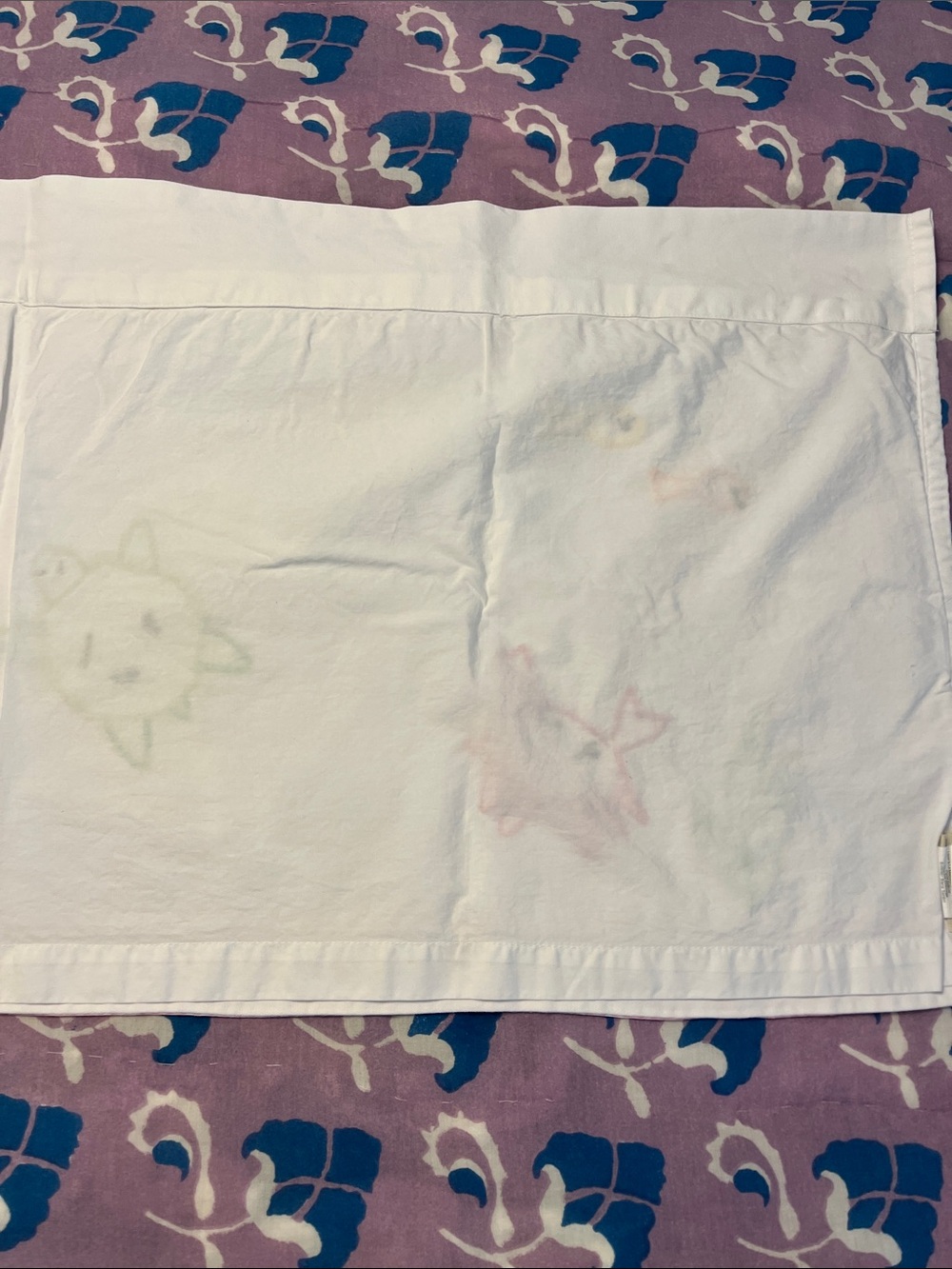 Pottery Barn Kids white cotton ocean theme valance pink gingham & ric rac - Picture 8 of 10